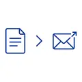 Rate sheet document flowing into an outgoing email draft, depicting how a multi-regional forwarder turns digitized rate sheets into auto-quotation drafts.