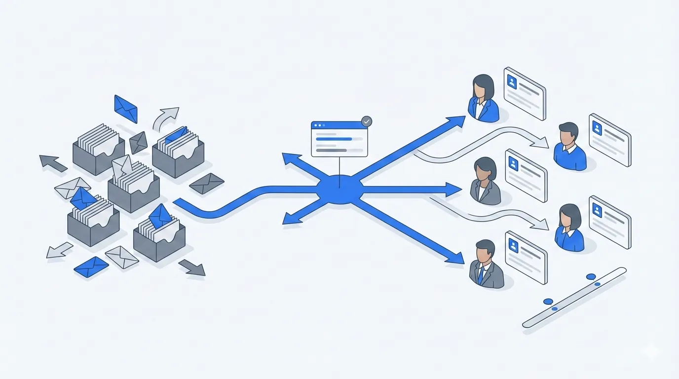 Freight forwarding email automation - routing shipment enquiries from shared inboxes to the right team